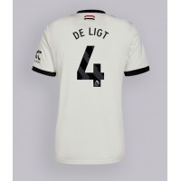 Dres Manchester United Matthijs de Ligt #4 Tretina 2024-25 Krátky Rukáv